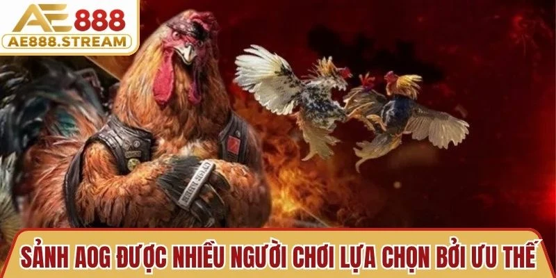 Sảnh AOG được nhiều người chơi lựa chọn bởi những ưu thế vượt trội